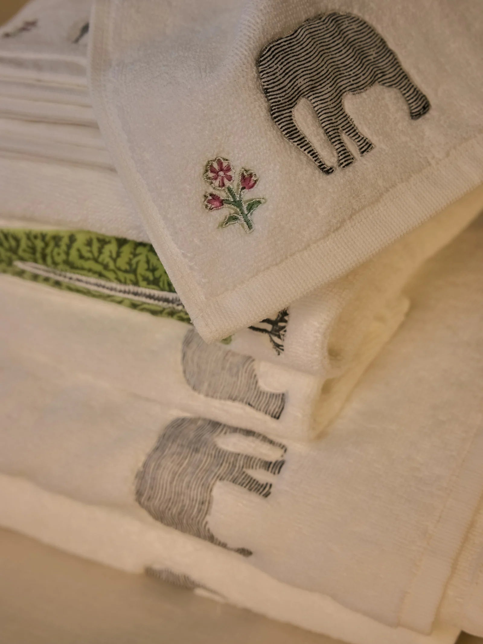 Haathi Hand Towel (Set of 2)