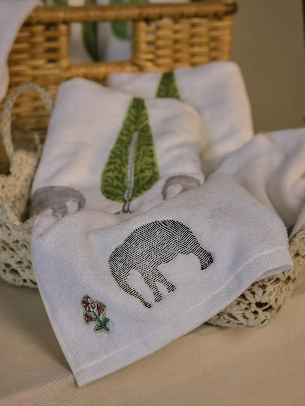 Haathi  Face Towel (Set of 2)