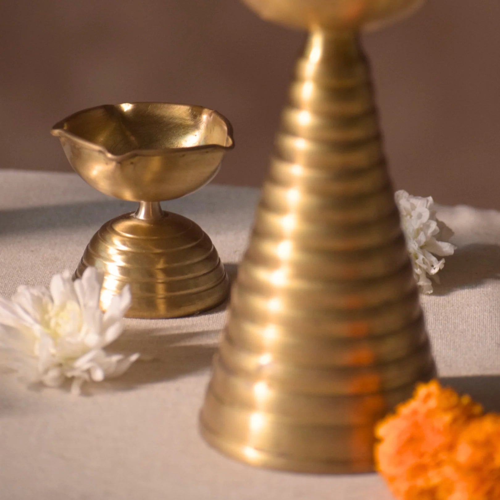 Brass Diya (Set of 2)