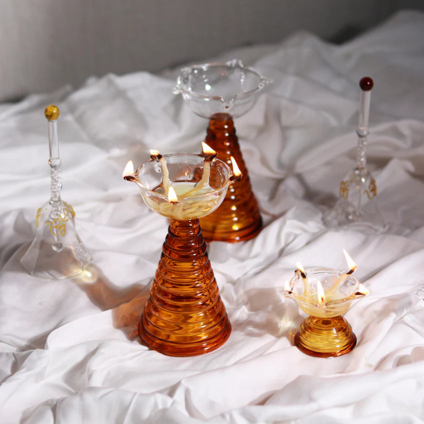 Diya Set And Bell (Set of 3)