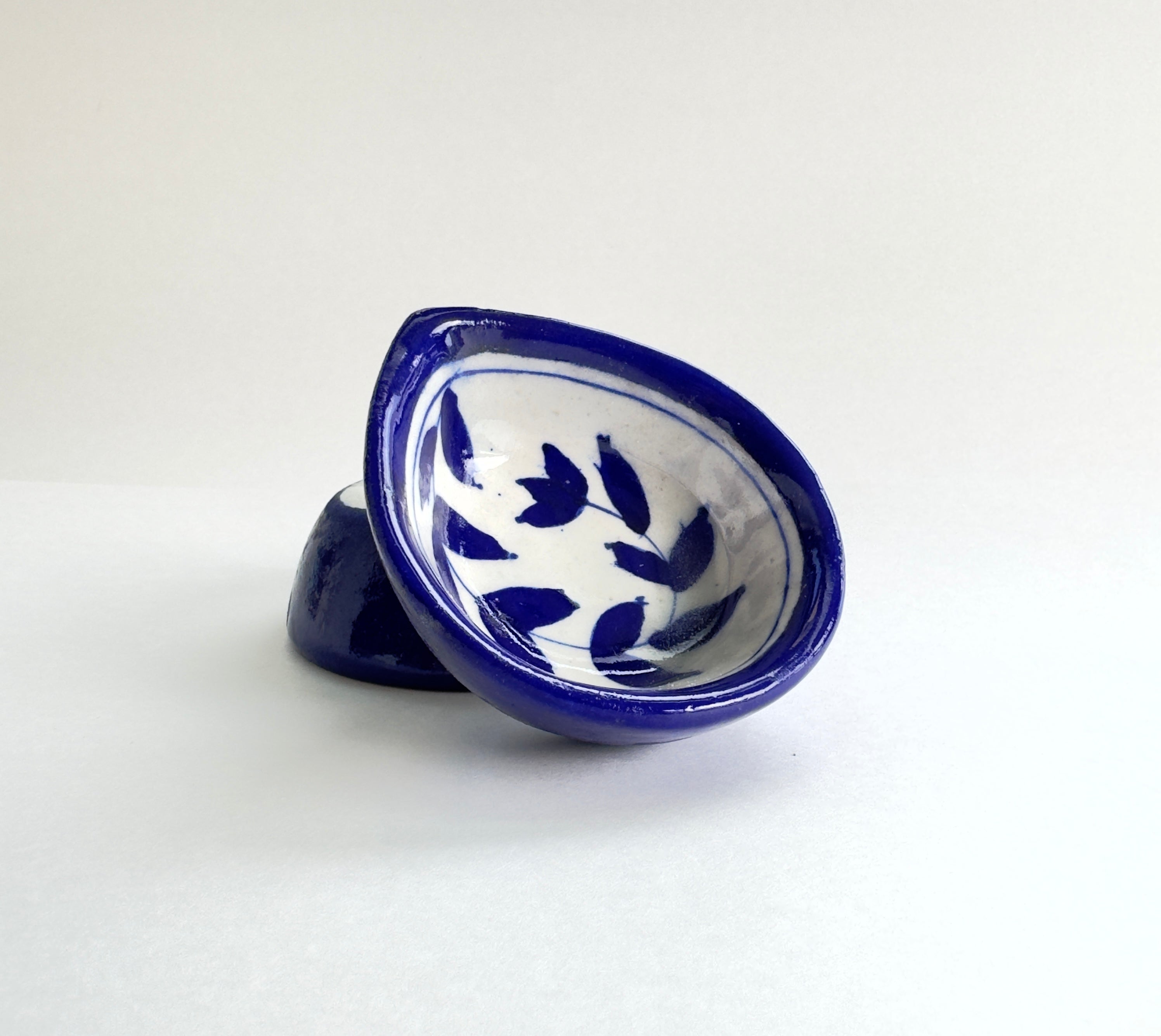 Blue Pottery Diya
