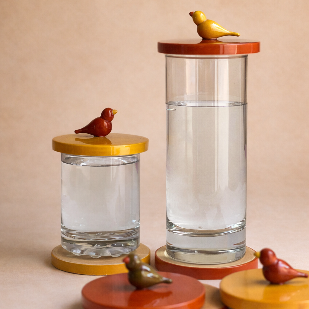 Etikoppaka Coasters And Glass Covers