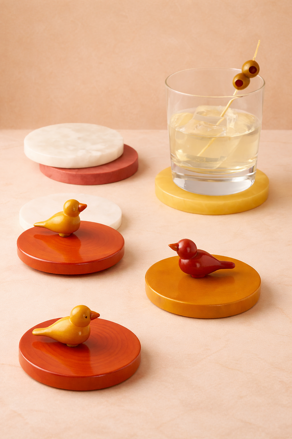 Etikoppaka Coasters And Glass Covers