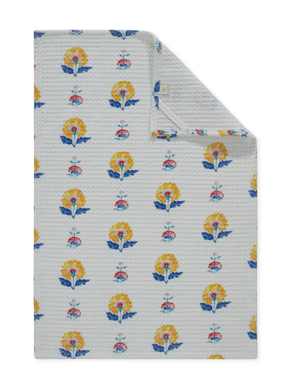 Floral patterned fabric on a white background