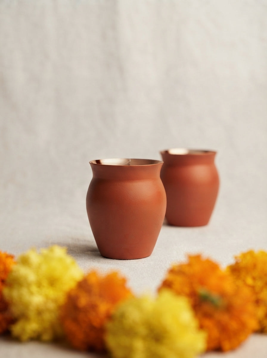 Copper Lined Kullar Glass