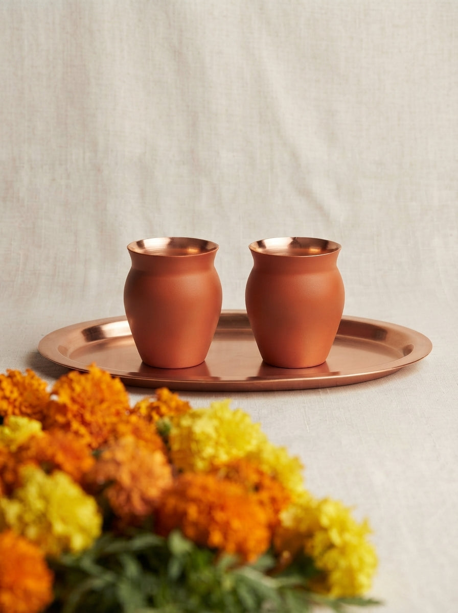 Copper Lined Kullar Glass