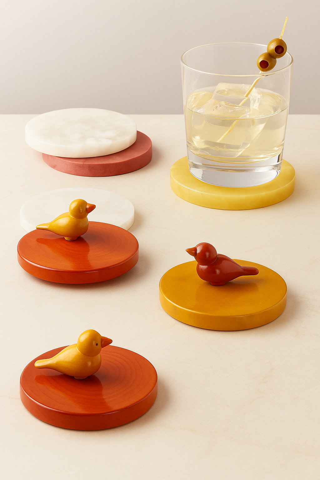 Etikoppaka Coasters And Glass Covers