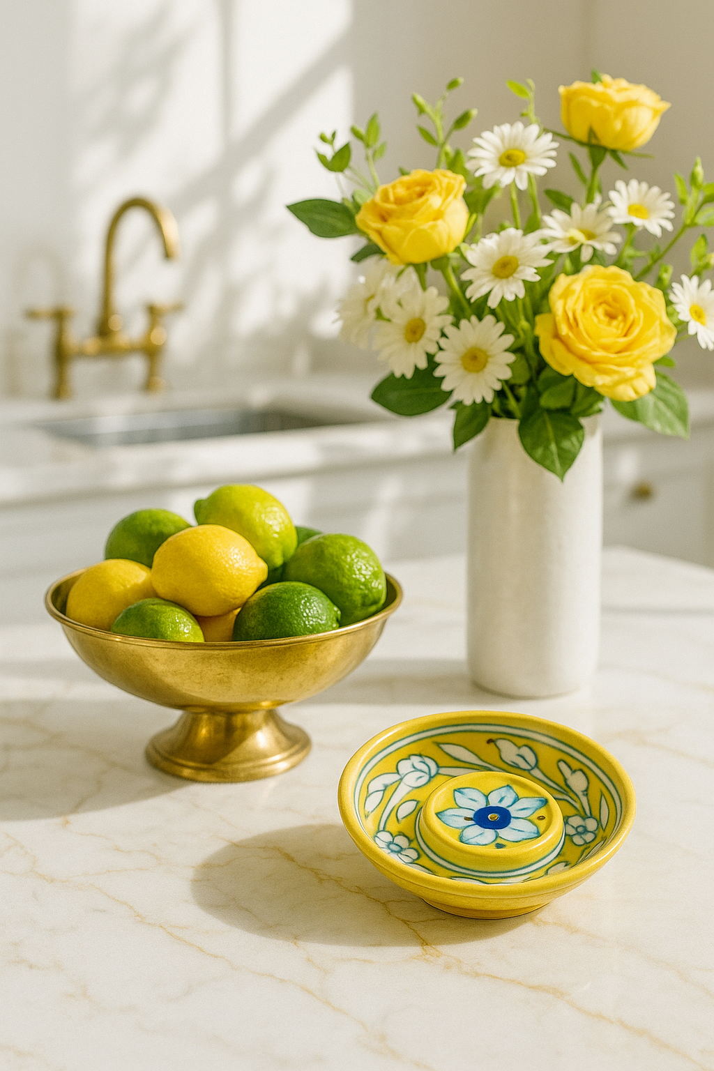 Blue Pottery Incense Holder